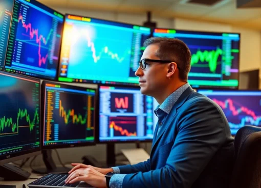 The Stock Market News dashboard showing live market data and financial charts with a